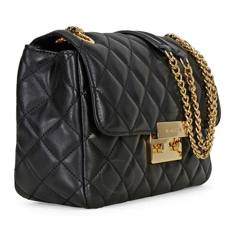 michael kors quilted black bag.